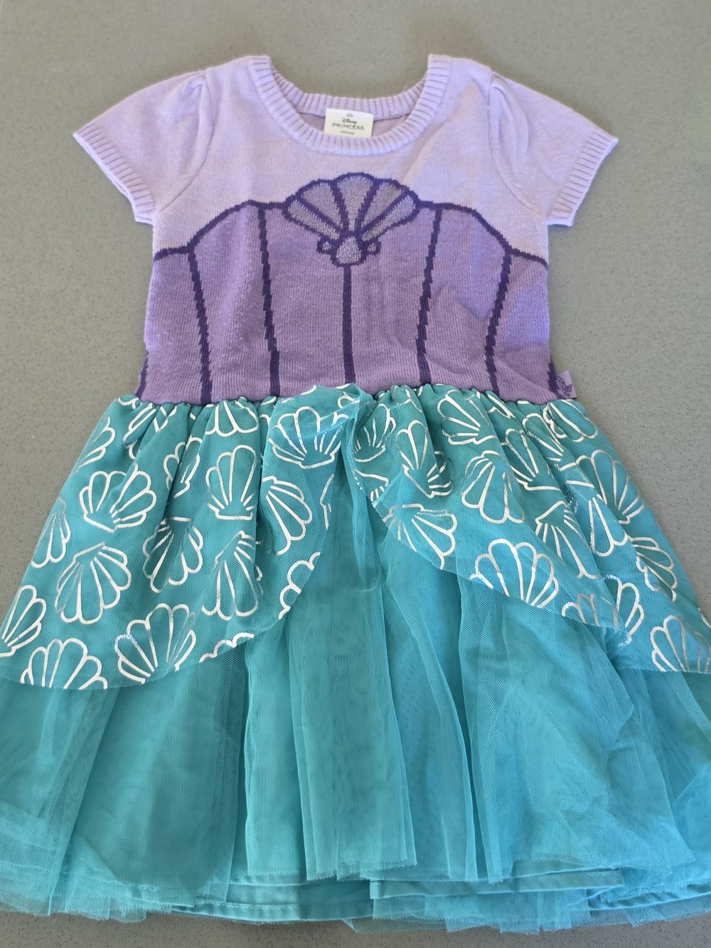 Disney Purple and Teal Shell Tulle Dress